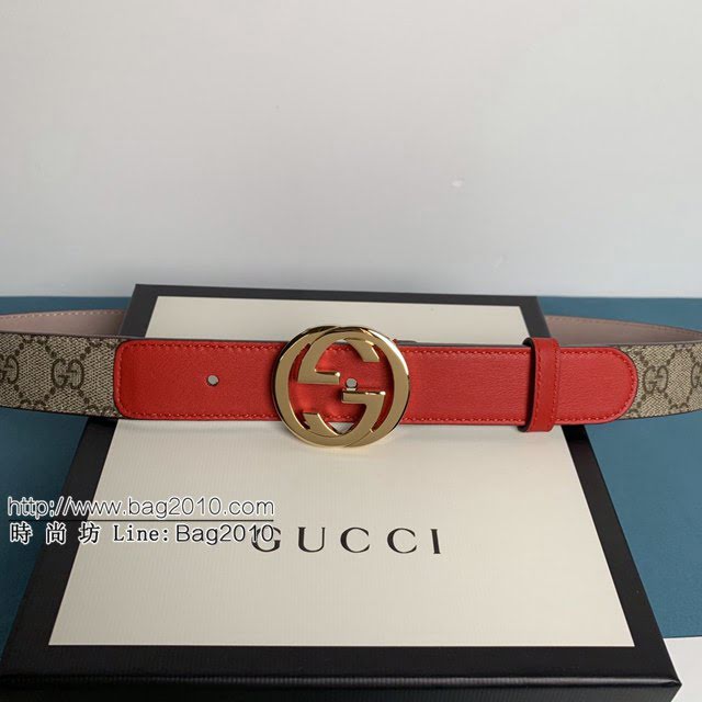 Gucci經典皮帶 古奇GGSupreme小牛皮腰帶 古奇2020早春新款  jjp1561